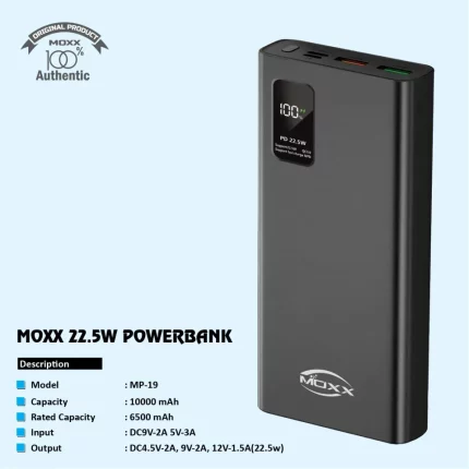 10000 mAh 22.5W Power Bank MP-19 from moxx