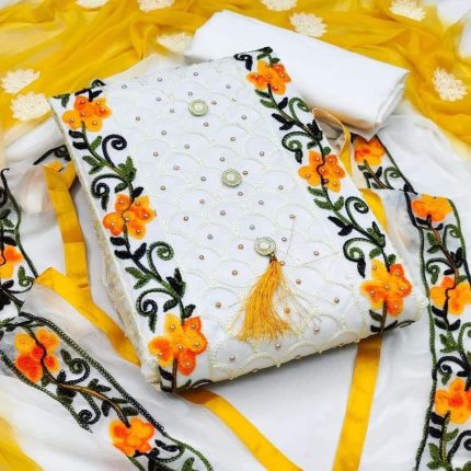 কাশ্মীরী আড়ি এম্ব্রডারী থ্রি-পিচ