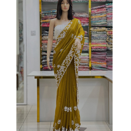 Sequence Blossom Embroidery Sharee