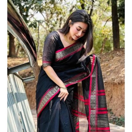 Half silk sharee with blause pcs