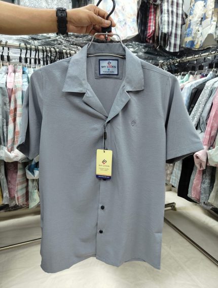 Shy Looks Dropped Shulderd Half Sleeve Shirt for Men's