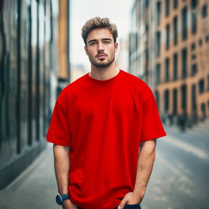 Solid dropshoulder T-shirt