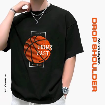 Solid dropshoulder T-shirt