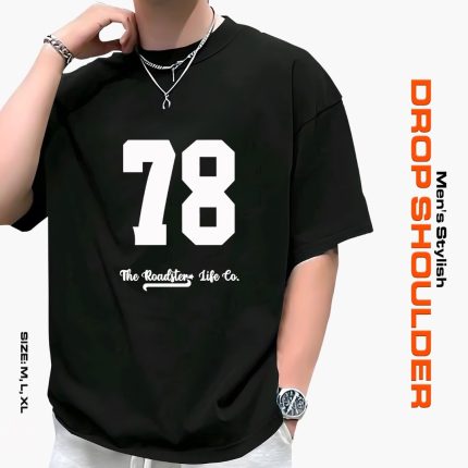 Solid dropshoulder T-shirt