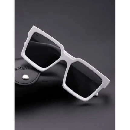 White frame Black lense Stylish Sunglasses